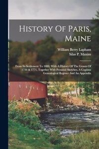 History Of Paris, Maine