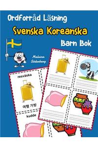 Ordforråd Läsning Svenska Koreanska Barn Bok