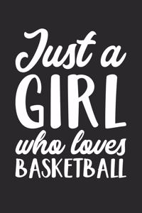 Basketball Notebook - Just A Girl Who Loves Basketball Training Journal - Gift for Basketball Player - Basketball Diary