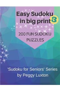 Easy Sudoku in big print 3