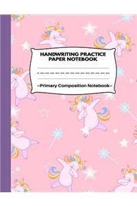 Handwriting Practice Paper Notebook Primary Composition Notebook
