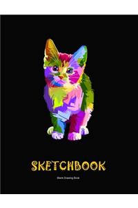 Cat lovers drawing sketchbook