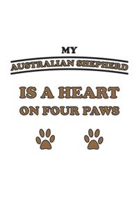 My Australian Shepherd is a heart on four paws