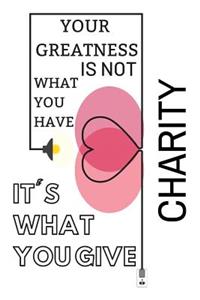 Your Greatness Is Not What You Have It's What You Give