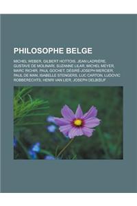 Philosophe Belge