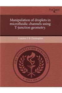 Manipulation of Droplets in Microfluidic Channels Using T-Junction Geometry