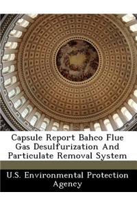 Capsule Report Bahco Flue Gas Desulfurization and Particulate Removal System