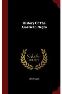 History Of The American Negro