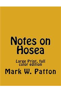 Notes on Hosea