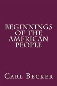 Beginnings of the American People