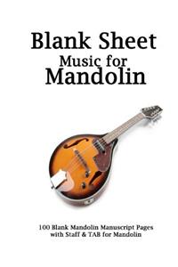 Blank Sheet Music for Mandolin Notebook