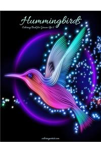 Hummingbirds Coloring Book for Grown-Ups 1
