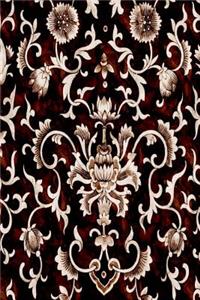 Journal Floral Vintage Fancy Flower Damask Classic Design Pattern