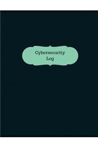 Cybersecurity Log (Logbook, Journal - 126 pages, 8.5 x 11 inches)