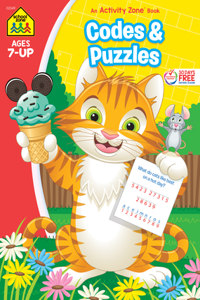 School Zone Codes & Puzzles Workbook