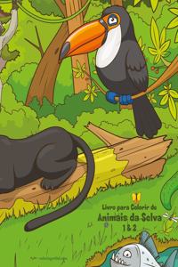 Livro para Colorir de Animais da Selva 1 & 2