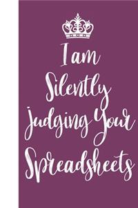 I am Silently Judging Your Spreadsheets