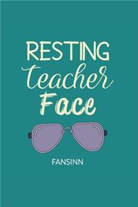 Funny School Teacher Notebook