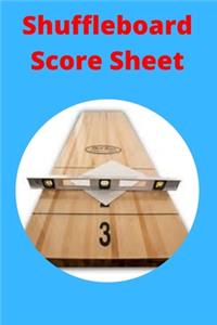 Shuffleboard Score Sheet