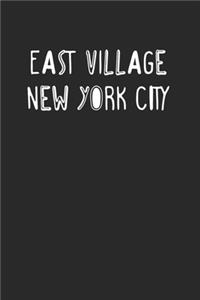 East Village New York City Journal with 120 Lined Pages