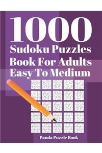 1000 Sudoku Puzzle Books For Adults Easy To Medium