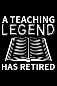 A Teaching Legend Has Retired