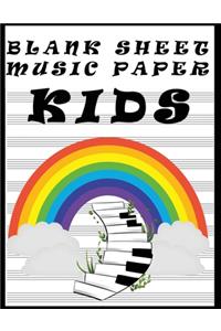 Blank Sheet Music Paper Kids