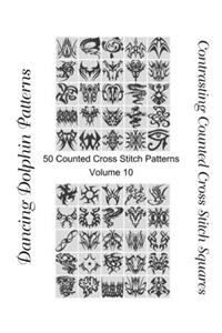 Contrasting Counted Cross Stitch Squares