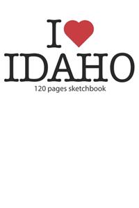 I love Idaho sketchbook