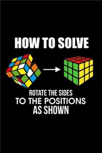 How To Solve Rotate The Sides To The Positions As Shown