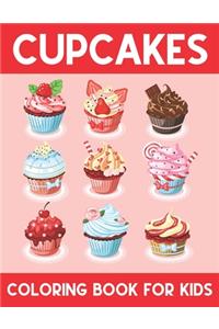 Cupcakes Coloring Book For Kids