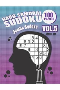 Hard Samurai Sudoku 100 Puzzles Vol.5