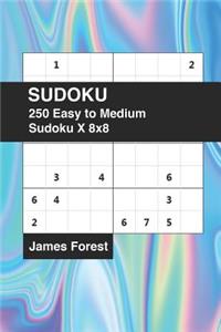250 Easy to Medium Sudoku X 8x8