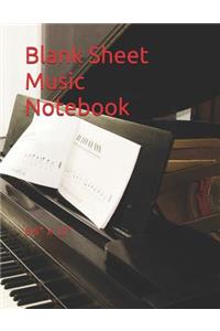 Blank Sheet Music Notebook