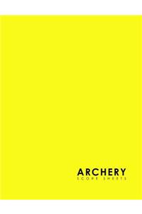 Archery Score Sheets