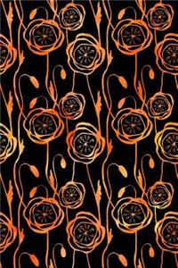 Bullet Journal Notebook Scribbly Watercolor Flowers Pattern 2