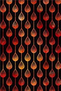 Journal Notebook Teardrops Pattern 6