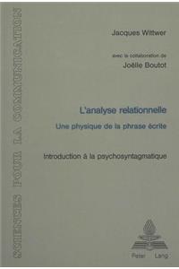 L'analyse relationnelle