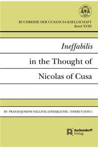 Ineffabilis in the Thought of Nicolas of Cusa