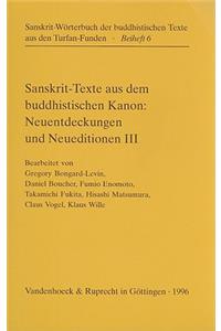 Sanskrit-Texte Aus Dem Buddhistischen Kanon