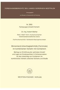 Binnenland-Umschlagbahnhöfe (Terminals) Im Kombinierten Verkehr Mit Containern