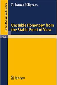 Unstable Homotopy from the Stable Point of View
