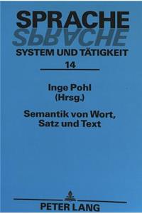 Semantik Von Wort, Satz Und Text