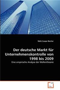 deutsche Markt für Unternehmenskontrolle von 1998 bis 2009