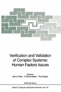 Verification and Validation of Complex Systems: Human Factors Issues