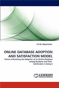 Online Database Adoption and Satisfaction Model