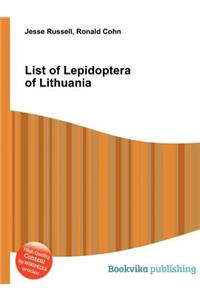 List of Lepidoptera of Lithuania