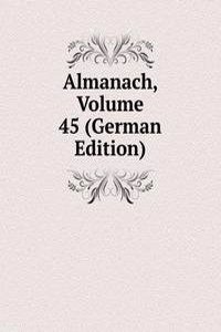 Almanach, Volume 45 (German Edition)