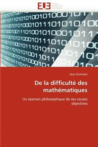 de la Difficult� Des Math�matiques