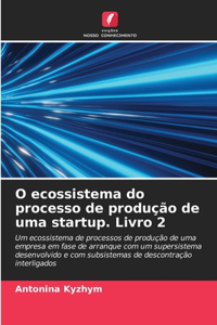 O ecossistema do processo de produção de uma startup. Livro 2